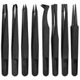 thumbnail image 1 of MMOBIEL 8 Piece Anti Static Precision Tweezer Set Black, 1 of 7