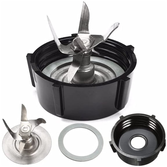 Mmobiel Blender Replacement Kit for Oster Blenders - Stainless Steel Blades, Base Cap, Rubber O-Ring Gasket