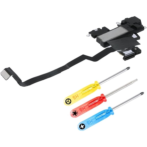MMOBIEL Earpiece Ear Speaker with Proximity Sensor Compatible with iPhone X A1865 A1901 A1902 incl. Screwdrivers