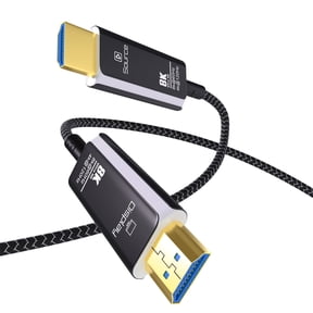 MMOBIEL HDMI 8K Fiber Optic Cable 10ft 48Gbps Ultra High Speed 8K@60Hz, 4K@120Hz, Dynamic HDR, ARC/eARC, HDMI 2.1, HDCP 2.2/2.3 Active Optical Cable (AOC) for PS5/Pro, Xbox, TV, Projector