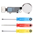 thumbnail image 1 of MMOBIEL Home Button Compatible with iPhone SE 2022/SE 2020/8/7/7 Plus (White/Silver) with Flex Cable Including 3x Screwdrivers, 1 of 7