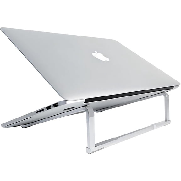 MMOBIEL Foldable Laptop Stand Riser 1018", Ventilated Universal Holder for MacBook, Notebook, ASUS, Acer Aluminum