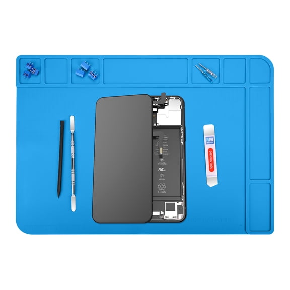 MMOBIEL Silicone Repair Mat 19x13in Heat Resistant 500°C Blue