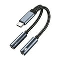 thumbnail image 1 of MMOBIEL USB-C to Dual 3.5mm Headphone & Mic Splitter 32-Bit, 1 of 5
