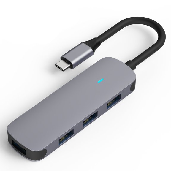 MMOBIEL USB-C to 4x USB-A Hub 4-in-1 USB 3.0 5Gbps Aluminum