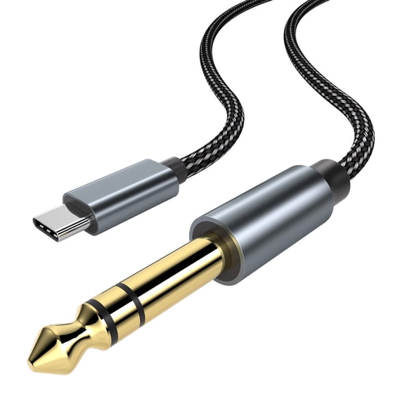 MMOBIEL USB-C to 1/4 Inch TRS Audio Cable 3.3ft Stereo