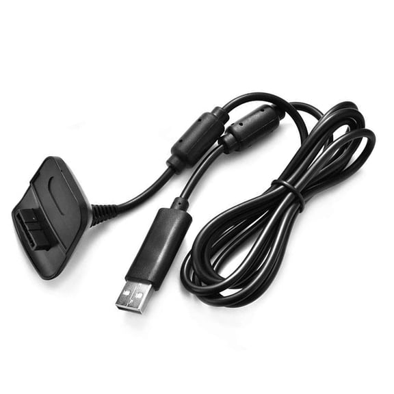 MMOBIEL USB Charger Cable compatible with XBOX 360/360 Slim Wireless Controller - 1.5m 4800mAh