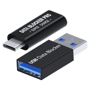 MMOBIEL USB Data Blocker 2 Pack USB-A Charge Only Black