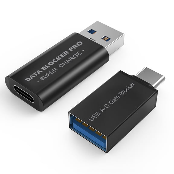 MMOBIEL USB Data Blocker 2-Pack USB-C & USB-A Charge Only