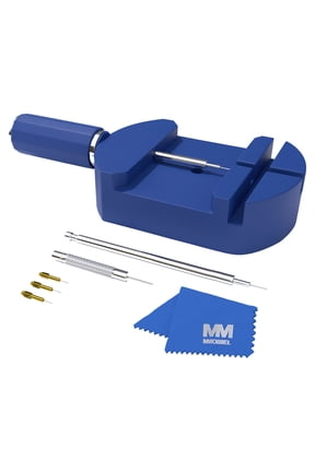 8-Piece Watch Repair Tool Kit with Link Pin Remover Blue