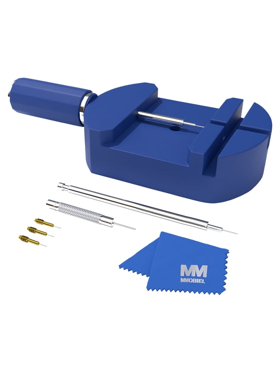 8-Piece Watch Repair Tool Kit with Link Pin Remover Blue