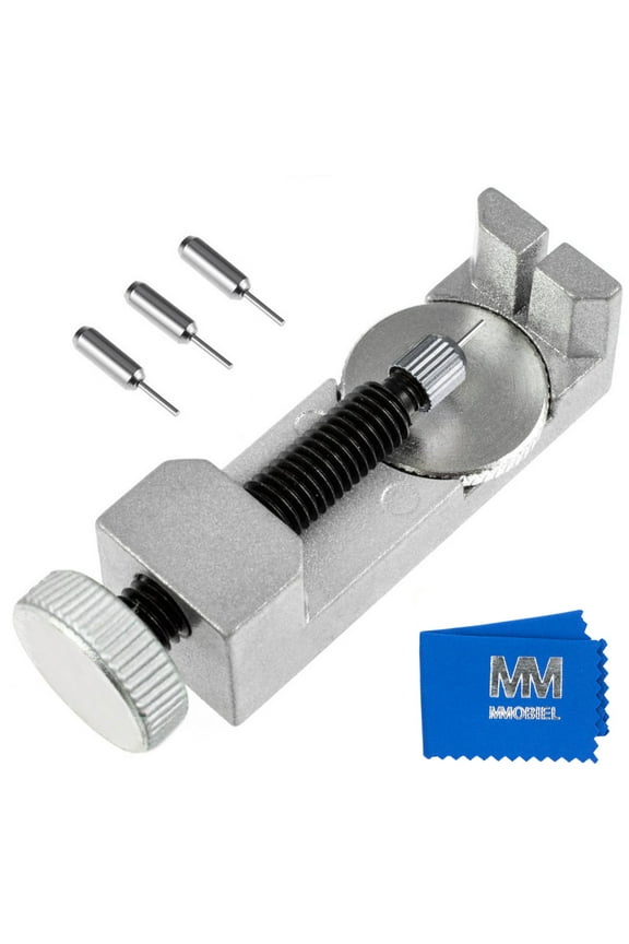 Watch Band Link Pin Remover Tool Kit – Adjustable Watch Repair Tool with 3 Extra Pins – Compatible with Watchmakers
