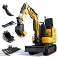thumbnail image 1 of MMS 0.6 Ton Mini Excavator, 9.25HP 302cc Gasoline Engine Swing Boom Trencher Digger Machine, MS06 with Attachment Kit, 1 of 10