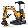 thumbnail image 1 of MMS 1 Ton Mini Excavator 13.5HP 420CC EPA GAS Engine, Hydraulic Thumb, Mini Trencher Digger Machine MS10H, 1 of 8