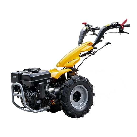MMS 13.5HP Self-Propelled Tractor, Electric Start 420cc Gas Powered Dual Direction Full Gear Transmission Tractor