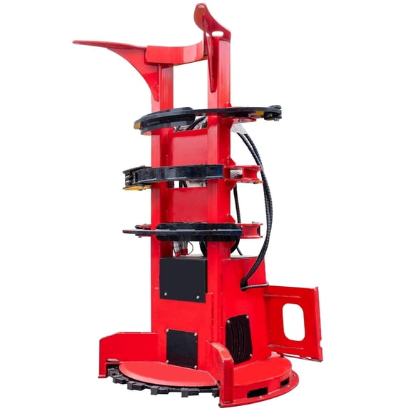 MMS 3-Claw Forestry Grapple Saw Feller-Buncher Attachment for Skid Steer Loaders - 20KN Clamping Force, Cuts Up to 13.4 (340mm) Trees,Ideal for Land Clearing, Logging & Lumber Handling