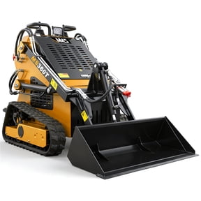 MMS New Mini Skid Steer Loader MS360T, 13.5HP 420cc RATO GAS Engine Stand-on Crawler Loader, Foldable Pedals Track Loader
