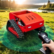 MMS Remote Control Track 21.65 Lawn Mower With 9HP 224cc Gas Engine, One-Hand Control Remote, Adjustable Cutting Height Robotic Lawn Mower for Slopes, Orchards & Commercial Landscaping