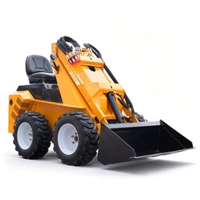 MS950W Ride-on Mini Skid Steer Loader, 23IN Tires, 13.5HP 420CC RATO Gasoline Engine, Wheel Loader for Farms Landscaping