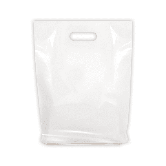 MMSBAGS Retail Plastic Merchandise Bags, Die Cut Handles, Strong, Tear Resistent, different Sizes and Colors. Perfect for Retail Stores, Birthdays, Parties or Any Events. Packs of 100/200/500/1000