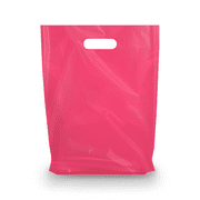 MMSBAGS Retail Plastic Merchandise Bags, Die Cut Handles, Strong, Tear Resistent, different Sizes and Colors. Perfect for Retail Stores, Birthdays, Parties or Any Events. Packs of 100/200/500/1000
