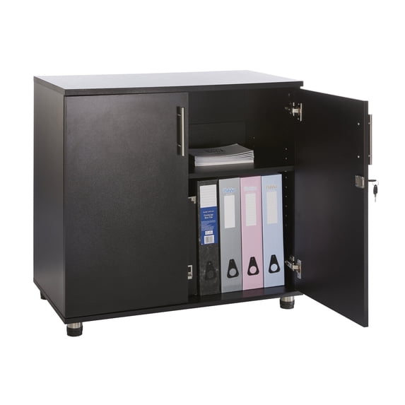 MMT Storage Cabinet with Locking, Bookcase, Desktop - 1 Piece