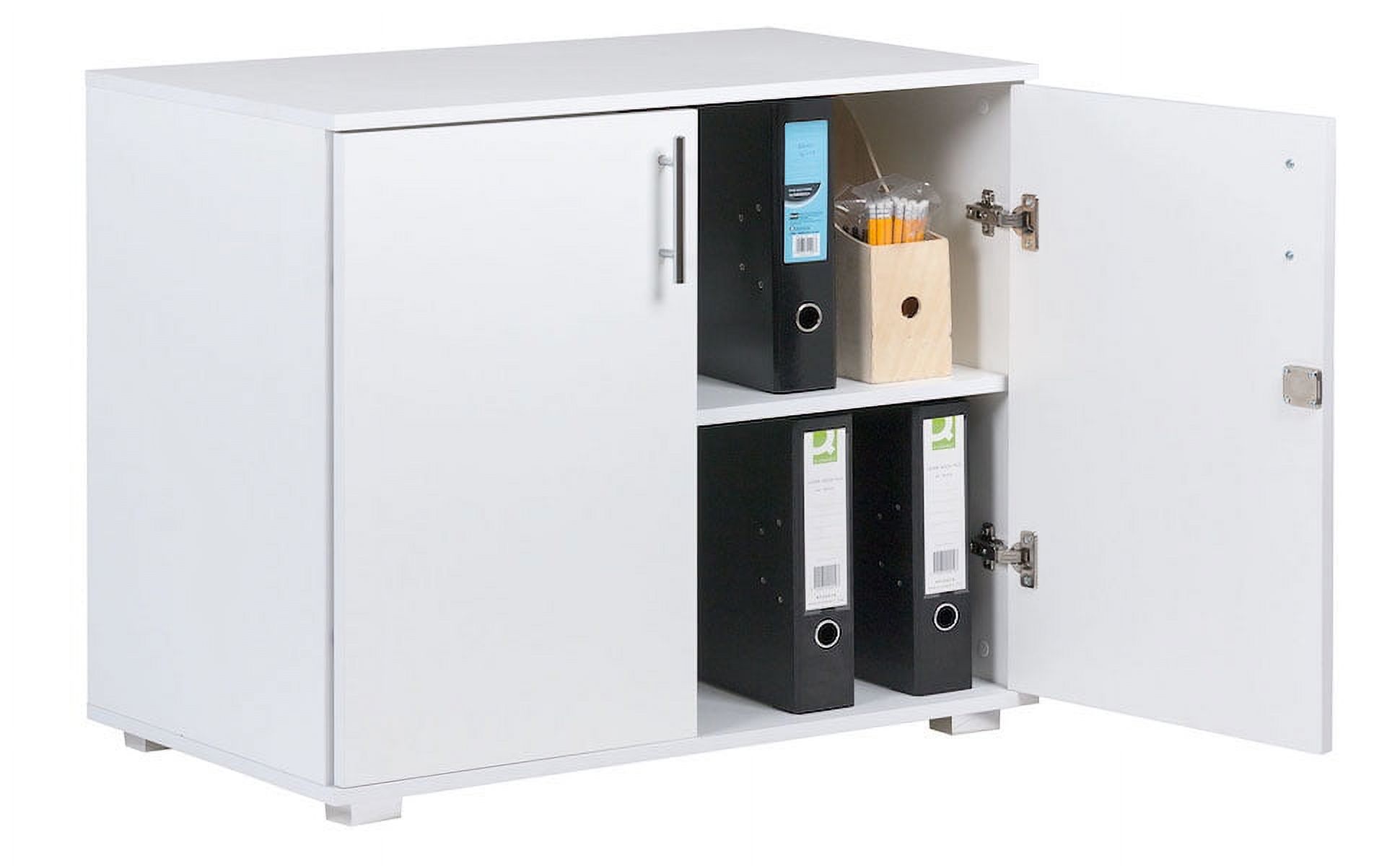 Grande Locking Media Storage with Shaker Doors, Multiple Colors