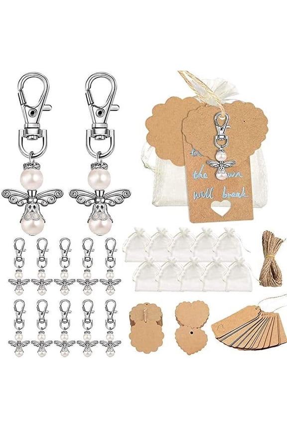 DIY Party Favours Wedding Baptism Brown Gift Tag, Kraft Paper Luggage Tag Set with 40 Beaded Pendants 20 m Brown Jute String 40 Name Badges 2 DIY Pens for Wedding Christening