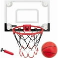 thumbnail image 1 of MMTX Indoor Mini Basketball Hoop Backboard with Strong Suction Cup for Kids and Adults Over The Door Wall Mounted Basketball Goal with Ball & Complete Basketball Accessories,43 x 30CM, 1 of 9