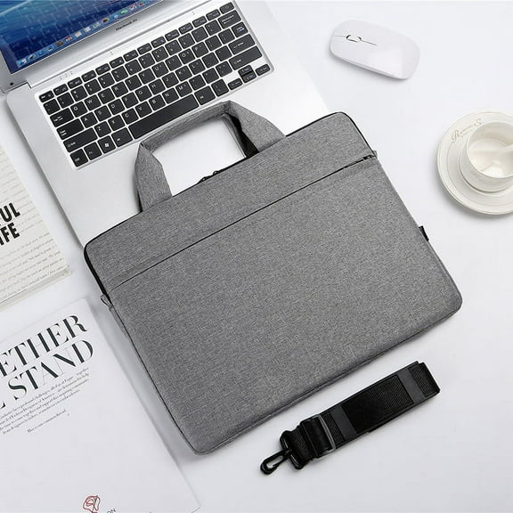 MMTX Laptop Bag Lenovo Laptop Carrying Case, fits for 14 Inch Laptop and Tablet, Sleek Design, Durable and Water-Repellent Fabric, Business Casual or School- Grey