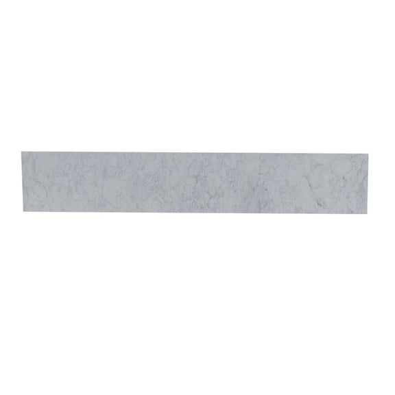 MMTX carrara gray engineered stone vanity top side backsplash