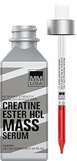 MMUSA Creatine Serum: Ultimate Mass Gain & Strength Booster. Energizes Workouts, Amplifies Power. for Men's Health, Sharp Focus & Quick Recovery. with Amino Acids & Vitamins. Cherry. 5.1 Fl Oz