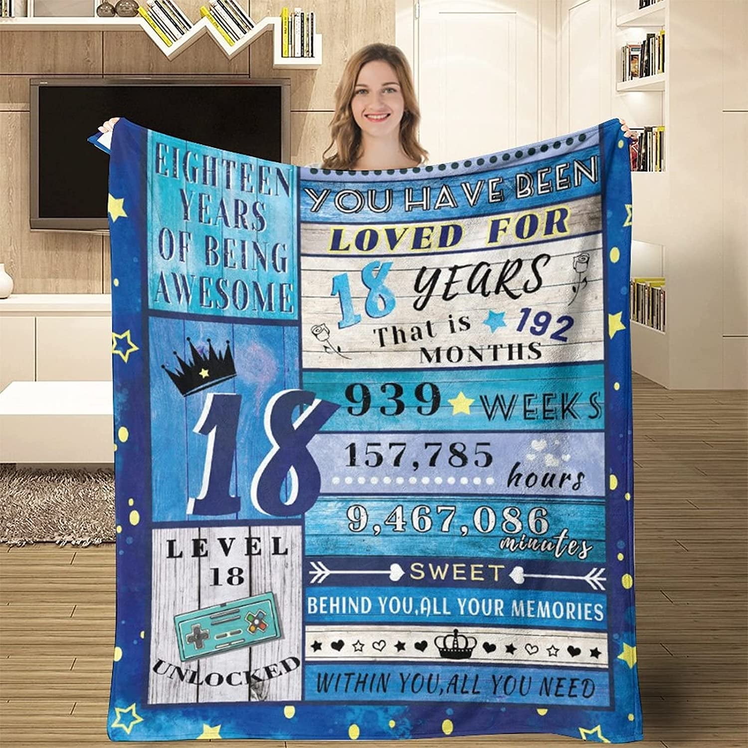MMYGU 18th Birthday Blanket Gift for 18 Year Old Boys Girls 18th — free download