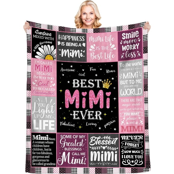 MMYGU Abuelita Gifts in Spanish Regalos para Abuela Birthday Gifts for Grandma Abuela Gifts Grandma Gift Ideas from Grandchildren Abuelita Gift from Granddaughter Grandmother Blanket 50x60in