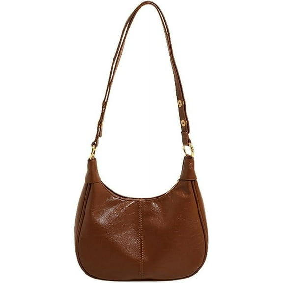 MMYGU Bags Retro Crescent Shoulder Purse for Women Soft Crossbody Handbag PU Leather Tote Handbag Satchel Work Bag Purse