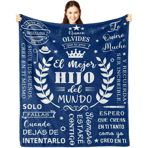 MMYGU Birthday Gifts for Son Regalos para Hijo en Navidad Throw Blanket 40x50in