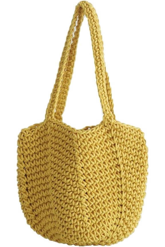 Bohemia Beach Bag Women Macrame Shoulder Tote Bags Crossbody Purse Underarm Travel Bags Summer Knitted Handbag 2025