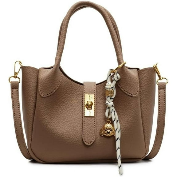 MMYGU Bucket Bags for Women Crossbody Top Handle Bag Elegant Handbag Tote Purse Faux Leather Shoulder Bag with Zipper