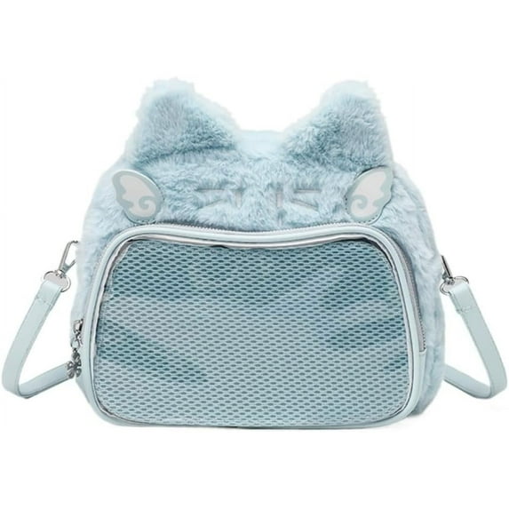 MMYGU Cat Ear Ita Backpack Cute Bags Kawaii Y2K Bags 3 Ways Crossbody Purse Messenger Bags for Women Shoulder Bag Tote (Pink)