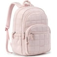 thumbnail image 1 of MMYGU College Laptop Backpack, Travel Backpack for Women, Quilted Casual Daypack, Water-Resistant Bookbag for 15.6 Inch Laptop, Black, 1 of 8