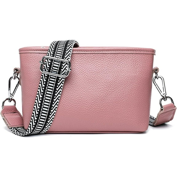 MMYGU Crossbody Bags for Women, Trendy Leather Crossbody Camera Bag Purse with Guitar Strap Small Shoulder Handbag