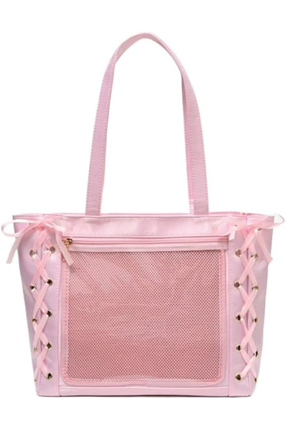 Cute Japanese Ribbon Ita Bag Tote Crossbody Bag Messenger Bag for Women JK Aesthetic Bag Y2K Purse