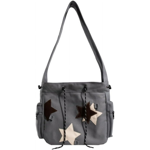 MMYGU Cute Messenger Bag, Casual Crossbody Bag for Women Men Aesthetic Bag Star Bag Shoulder Tote Purse