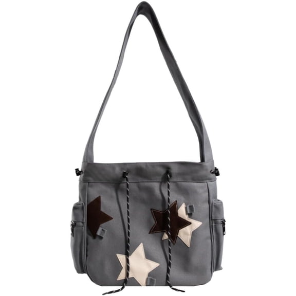 MMYGU Cute Messenger Bag, Casual Crossbody Bag for Women Men Aesthetic Bag Star Bag Shoulder Tote Purse