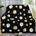 thumbnail image 1 of MMYGU Daisy Blanket Floral Daisies Fuzzy Flannel Throw Blankets Flowers Plush Decor Cozy Bedding for Bed Couch Living Room Kids Girls Women Adults Gifts 60x80in, 1 of 6