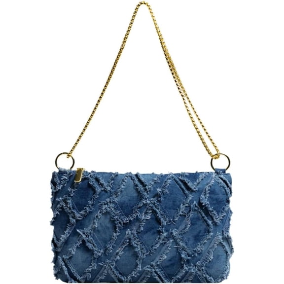 MMYGU Denim Hobo Bags Women Cute Underarm Shoulder Bag Crossbody Purse Y2k Satchels Trendy Tote Handbag Evening Clutch Purse