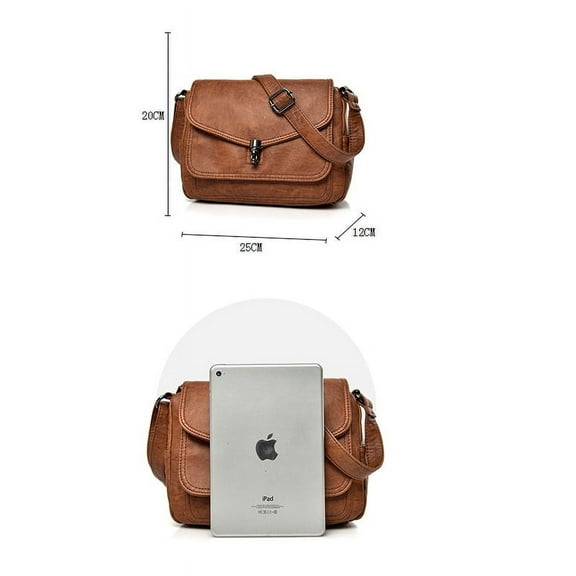 MMYGU Fashion Crossbody Bag for Women PU Leather Small Purse Vintage Satchel Saddle Shoulder Bag