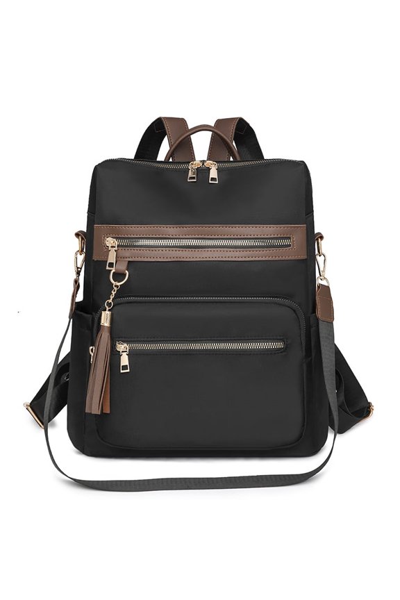 Fashion New Hot Selling Women's Backpack Simple And Atmospheric Solid Color Classic Soft Fabric Women's Backpack Fashion New