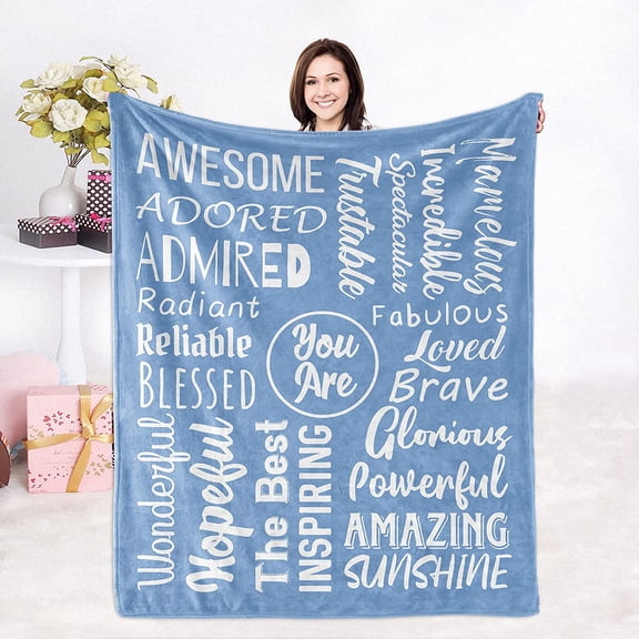 MMYGU Get Well Soon Gifts for Women Inspirational Gifts for Women Couragement Compassion Purple Throw Blanket Warm Hugs Gifts for Women Friend Mom Wife Daughter Sister Colleague 50x60in