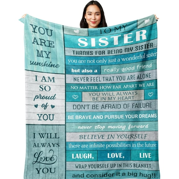 MMYGU Gifts for Sister Sister Birthday Gifts Sisters Gifts from Sister Brother Big Sister Gifts for Girls Birthday Gifts for Sister Sister Gift Gift for Sister Birthday Blanket 30x40in